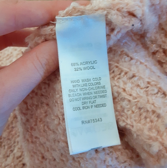 Ruby Moon Textured Pink 32% Wool Open Front Cardigan - Picture 7 of 7